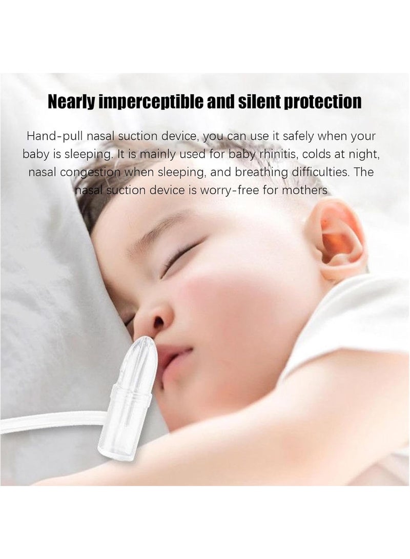 Baby Nasal Aspirator for Mucus Removal and Cleaning Nasal Passages, Safe Hand Tool for Infants and Toddlers, Easy to Use, Gentle on Nose, Helps Improve Breathing and Reduce Nasal Block - Image 2